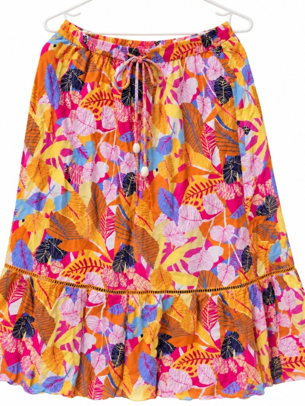🌺 Colorful Tropical Print Skirt